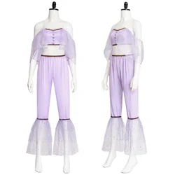 Gap-Toothed Cosplay Costume Lace Uniform Wedding Princess Evening Top Pants for Women Girls Performance Halloween Party Suit