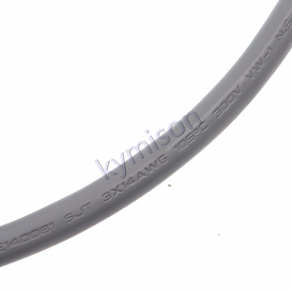 IEC320 C14 To C13 PDU UPS Extension Cable 15A 250V Male To Female 14AWG 3G2.08mm Grey 1.8m