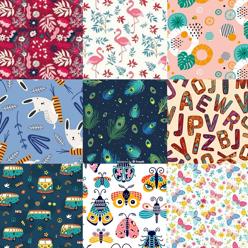 1.5 م * 1 م نسيج بوليستر محلي الصنع مقاوم للماء وجيد التهوية DIY حفاضات أطفال من القماش طباعة رقمية للمنسوجات