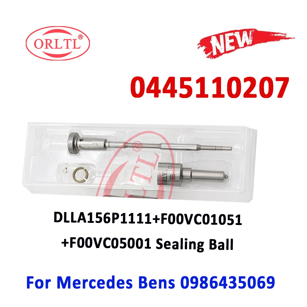 

ORLTL Repair Kits 0445110207 0445110208 Diesel Fuel Injector Nozzle DLLA156P1111 0 433 171 718 Valve F 00V C01 051 F00VC05001