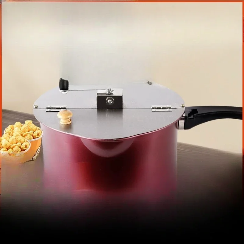 Popcorn machine commercial household popcorn pot new single pot hand-operated popcorn machine gas