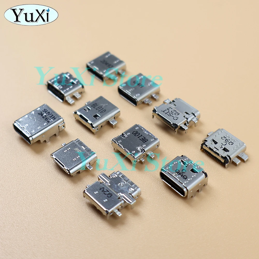2pcs For HP USB Type-C Jack For LapTop PC Charging Socket Port Charge Connector Dock Tail Plug Repair