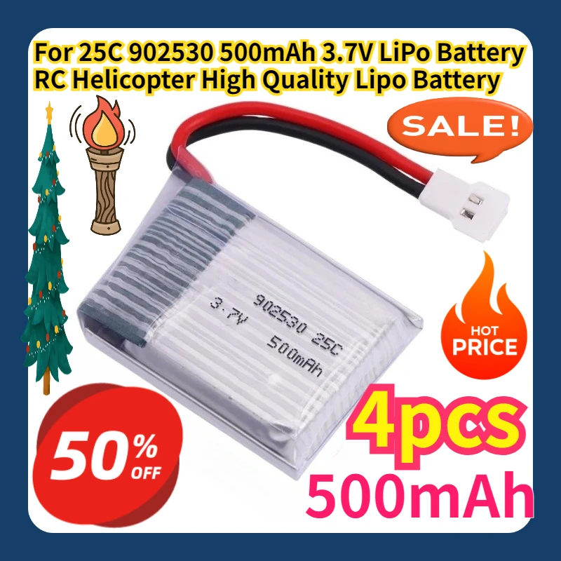 

For 25C 902530 500mAh 3.7V LiPo Battery RC Helicopter High Quality Lipo Battery
