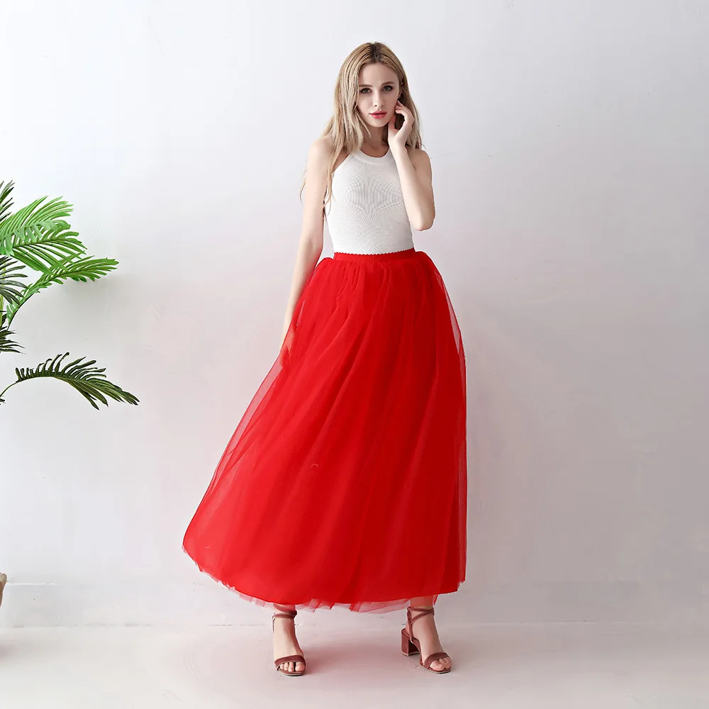 メッシュハーフスカート 3層 レディース スーパーフェアリー オーバーサイズ スイング 720 ハイウエスト 春夏 シフォンスカート ミドル丈