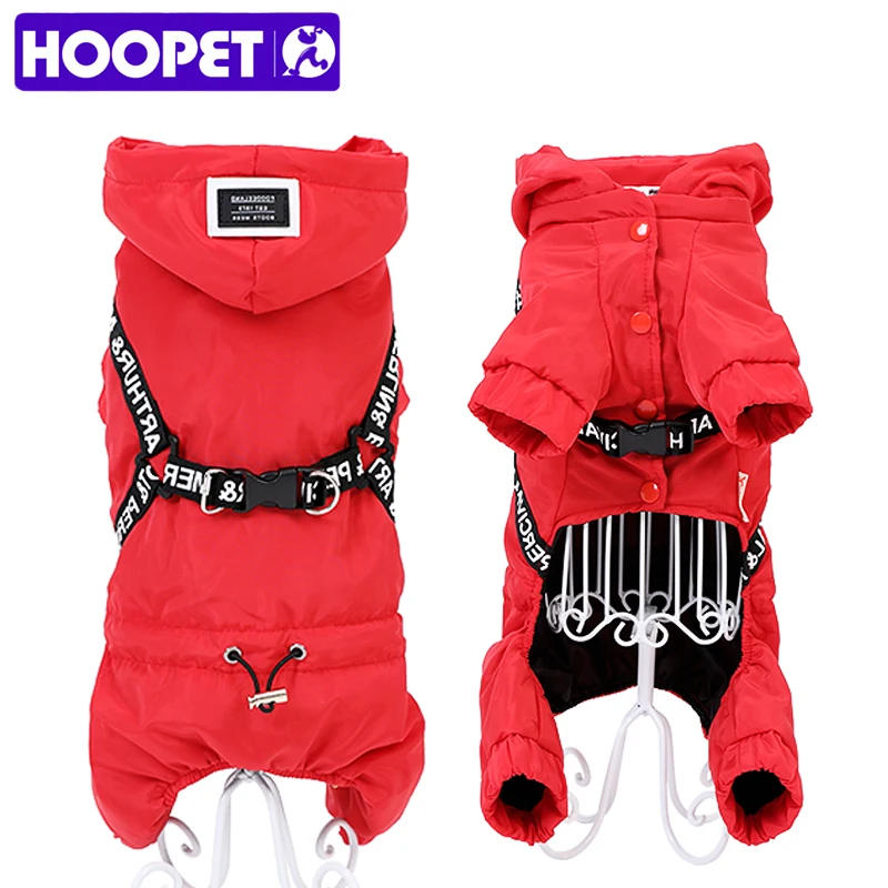 HOOPET Dog Clothes Winter Warm Pet Dog Jacket Coat Puppy Chihuahua Clothing Hoodies For Small Medium Dogs Puppy Outfit