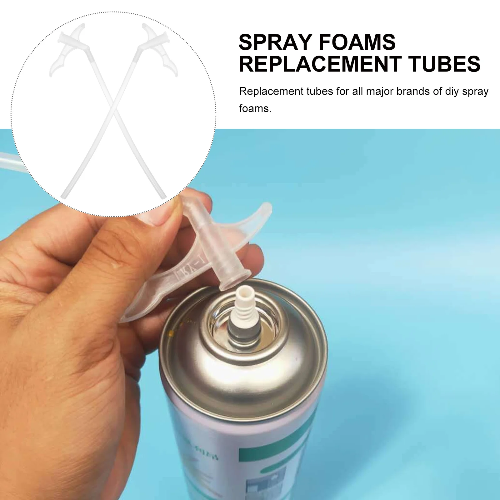 30Pcs Spray Foams Replacement Tubes Plastic Durable Odorless Trigger Assembly for Gap Filling Foams Nozzles Gap Filling Tnbe