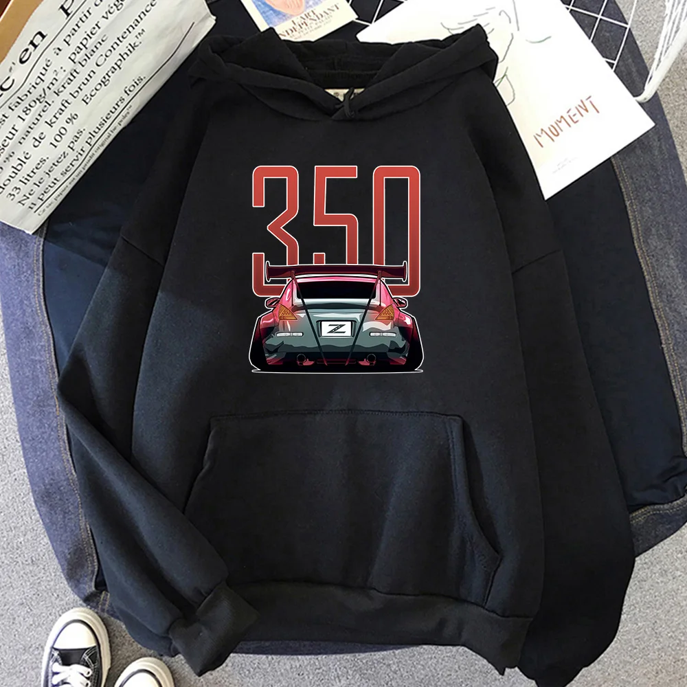 Anime Car Printing Sweatshirts Male/female Fleece Pullovers Streetwear Harajuku Hoodies Autumn Winter Long Sleeve Pullovers