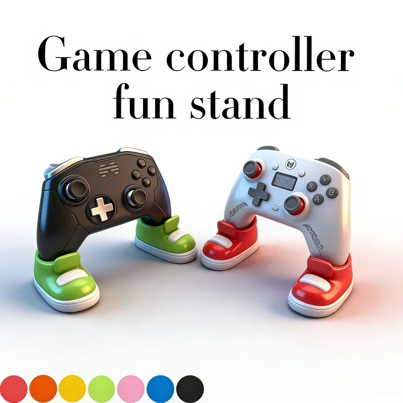 Gamepad Fun Holder - Colorful shoe-shaped storage seat, suitable for PS4, PS5, Xbox controllers, birthday/Christmas/Valentine's Day player gifts, desktop decorations, handle brackets, game accessories