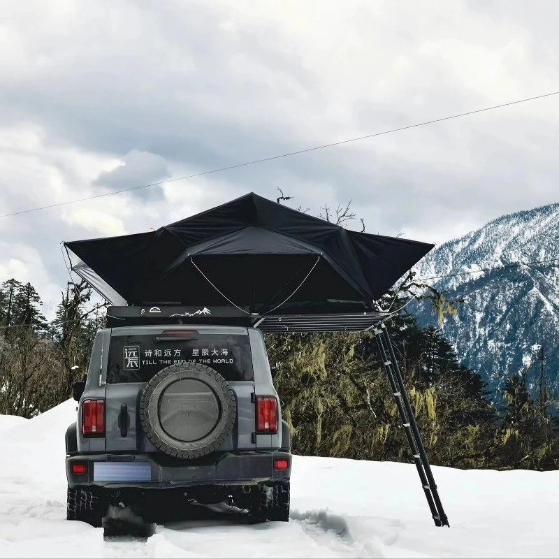 2026 EZNEST Lightweight Roof Tent Anti Condensation Breathable Aluminum Alloy Hard Shell Self Driving Tour 4x4 Roof Tent