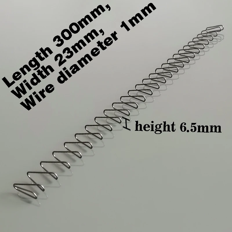 Rectangular Compression spring Retracing Square Spring Line Diameter 1mm, Length 300mm