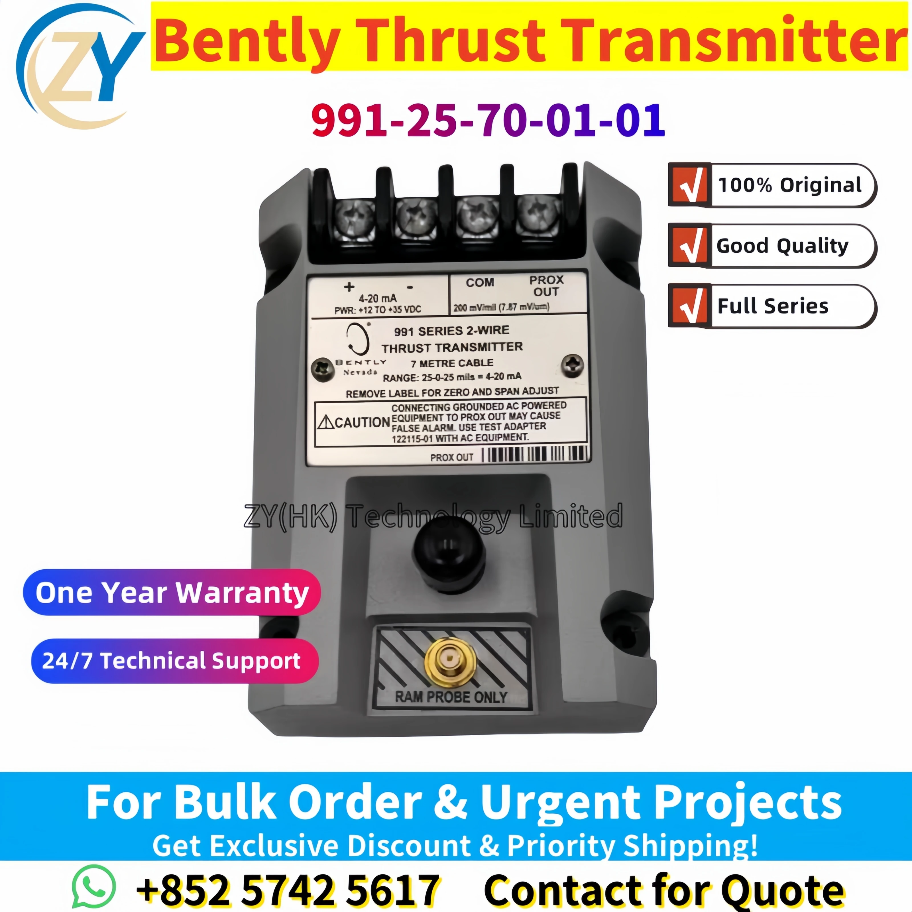 100% Original 991-25-70-01-01 Thrust Transmitter 991 Series 2-Wire Brand New & In Stock