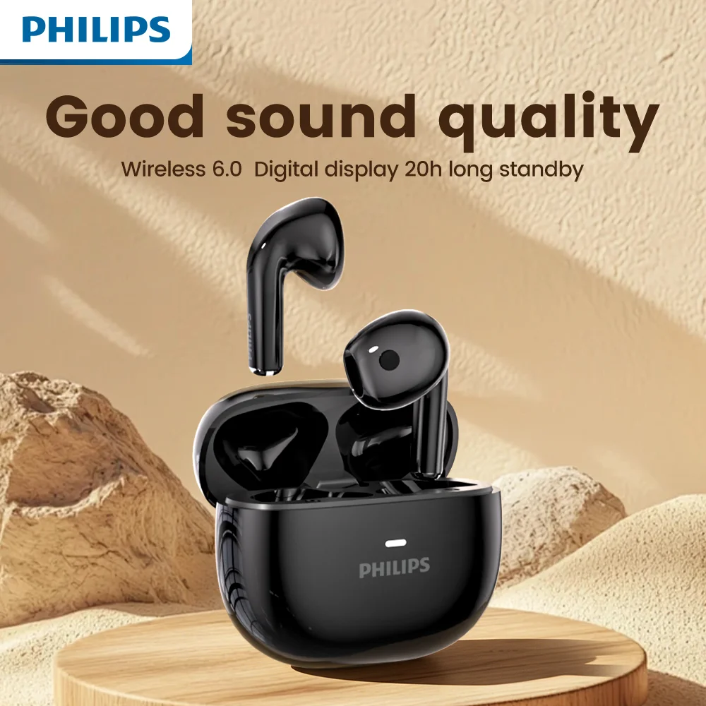 

Беспроводные наушники Philips TAT1040, Bluetooth-наушники с микрофоном, сенсорным управлением, длительным временем автономной работы и удобной посадкой.