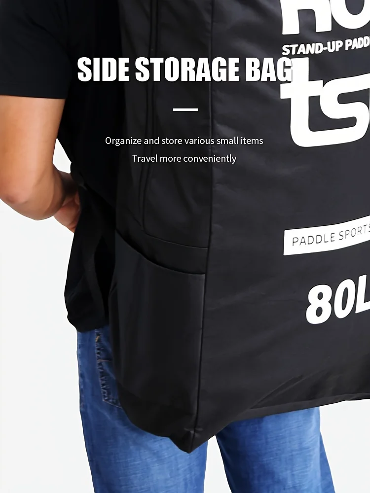 KOETSU 80L/105L/125L Paddelrucksack mit großem Fassungsvermögen, aufblasbare Paddeltasche, tragbare Aufbewahrungstasche für Outdoor-Surfen – Detail 7