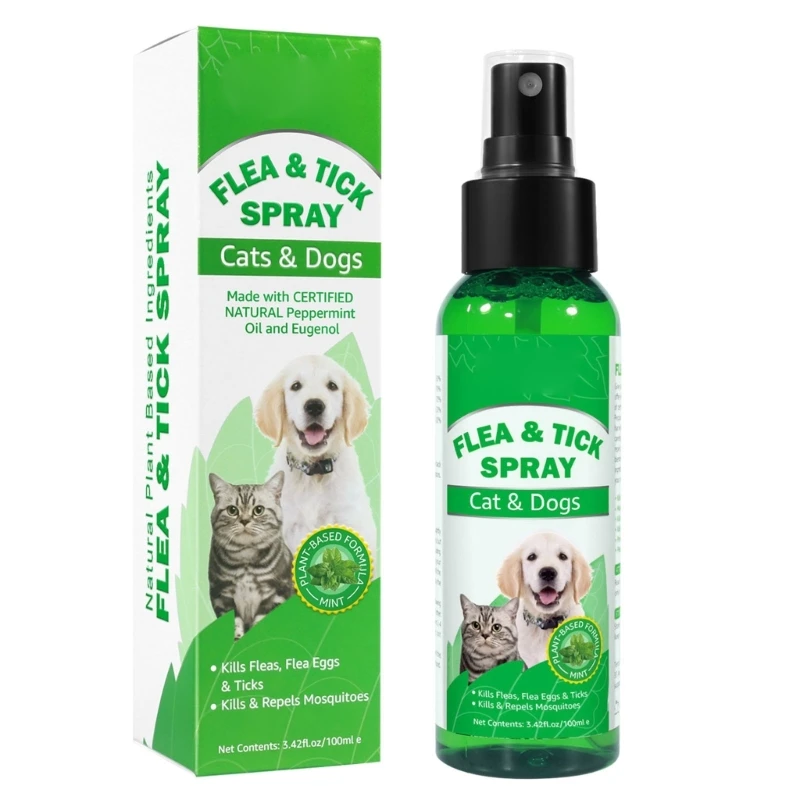 100ml Fleas & Prevention ScabiesMites Fleas Larvae Pet Health Care