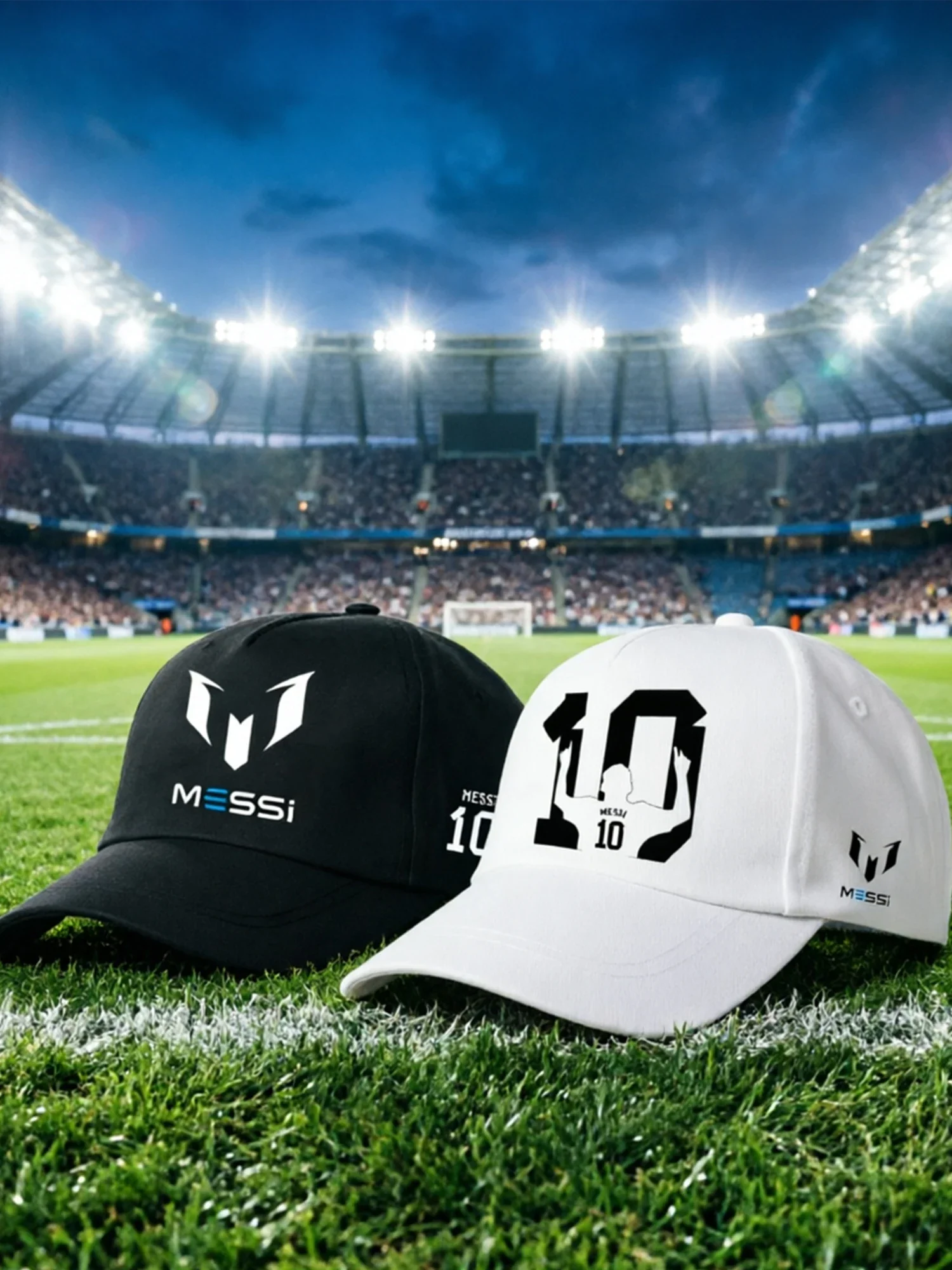 Football Messi Number 10 Print Adjustable COTTON BaseballCap for Men Women Wear for Outdoor Travel Sun Shading Duckbill Cap
