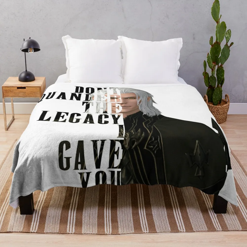 Emet Selch Text Art Throw Blanket Luxury Brand Kid'S Blankets