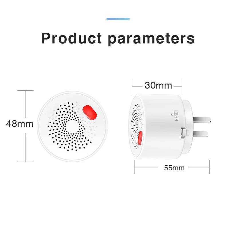 Détecteur de fuite de gaz naturel Tuya, wi-fi, capteur de fuite de gaz naturel sans fil, alarme sonore de sécurité pour maison intelligente,