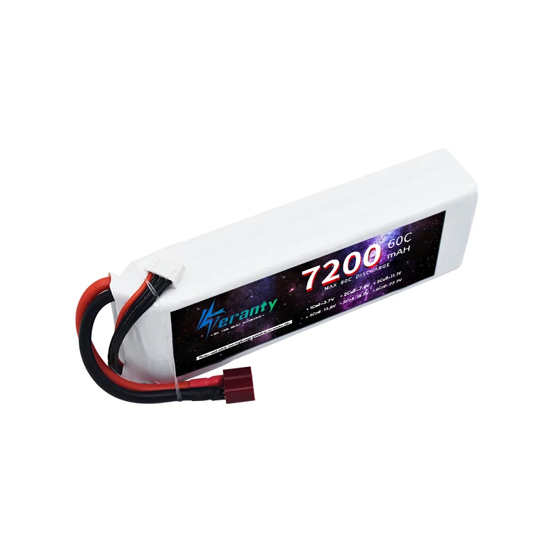 Imagem -06 - Teranty-bateria Lipo Recarregável 7200mah 11.1v 60c Carro rc Helicóptero Quadcopter Fpv Racing Drone 3s Max 80c