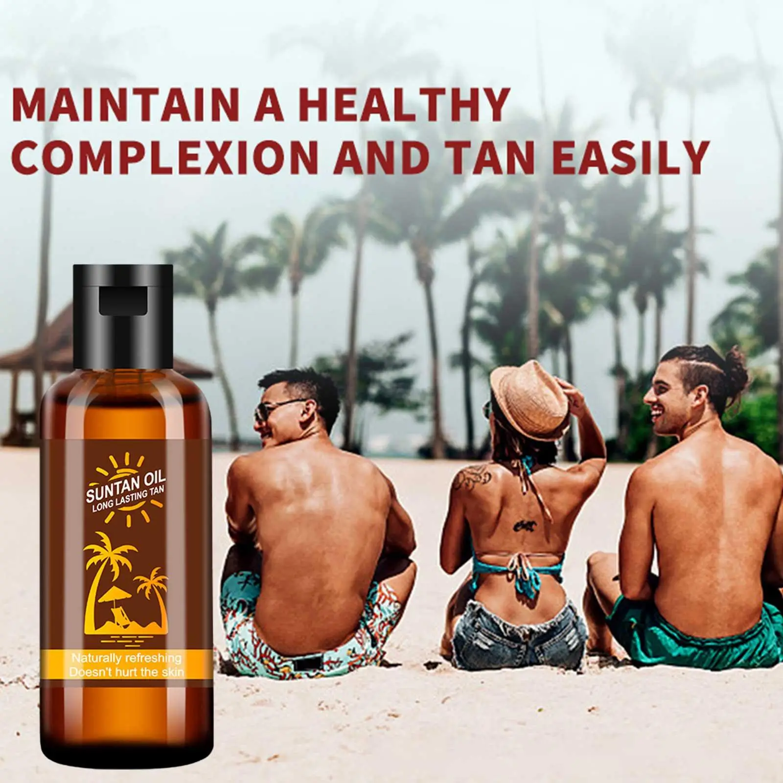 Huiles de Lotion de bronzage 35ml, huiles de Protection autobronzantes pour le corps, huile pour la peau, Lotion de plage, Solarium Sexy, bronzage naturel T6N3