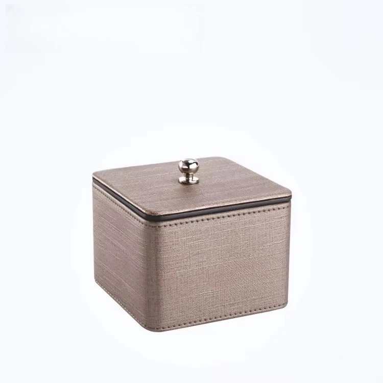 المورد الصيني عالي الجودة صندوق مناديل جلدية فاخر لفندق بلازا فاخر عالي الجودة #4