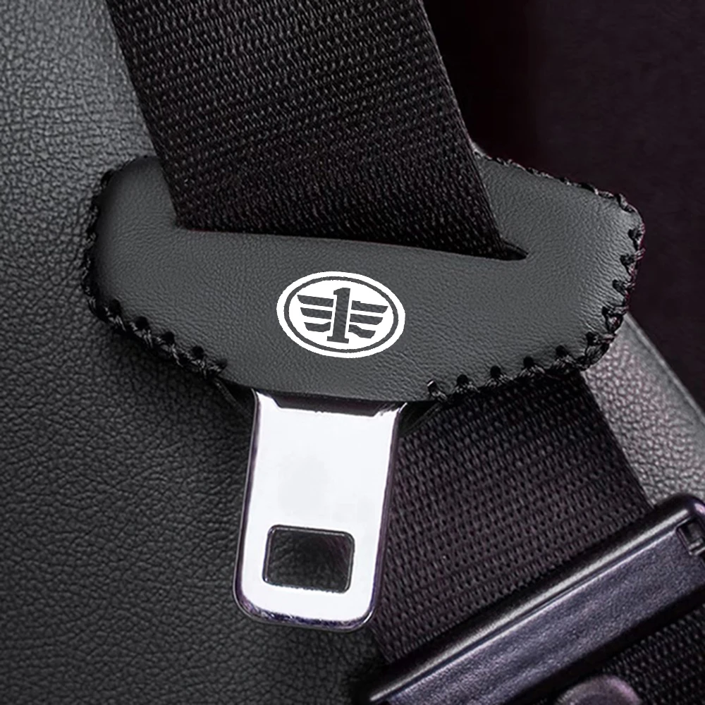 Car Seat Belt Buckle Cover Protector Anti-collision Case For FAW V5 X80 B50 Besturn X40 T77 V2 Vita F5 V70 D60 J6 F1 V80 B70 R7 - view 5