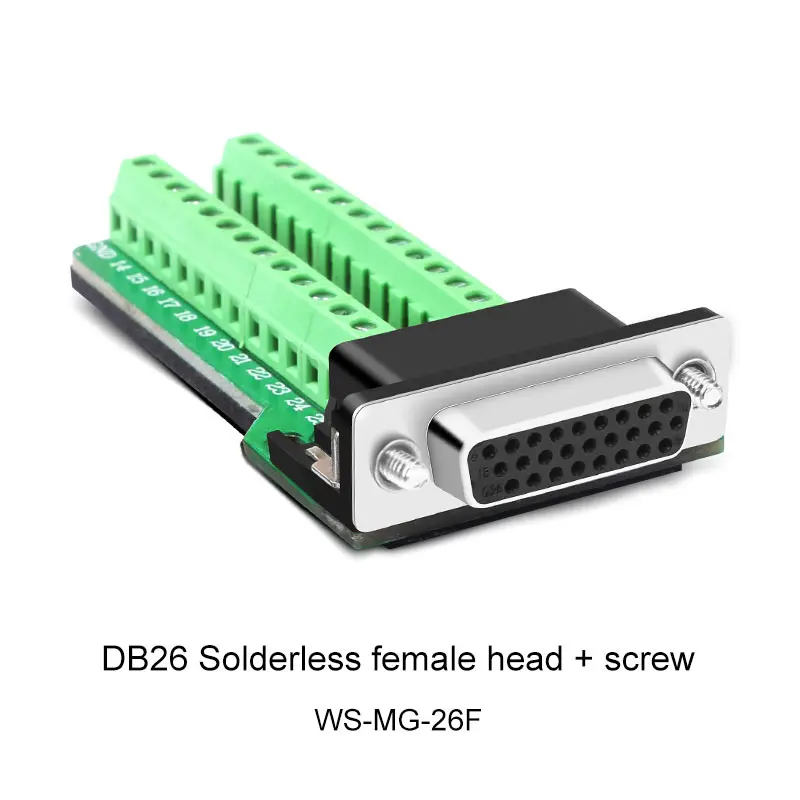DB26 Solder-free Connector 26-pin 3 Row Male Female Plug