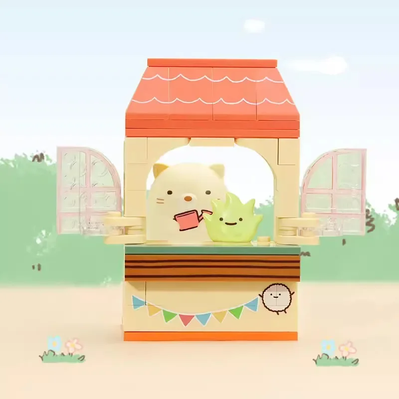 أنيمي Kawaii Keeppley Sumikkogurashi الدب الأبيض اللبنات التجمع فتاة نموذج الكرتون Kawaii هدية عيد ميلاد الأجهزة الطرفية