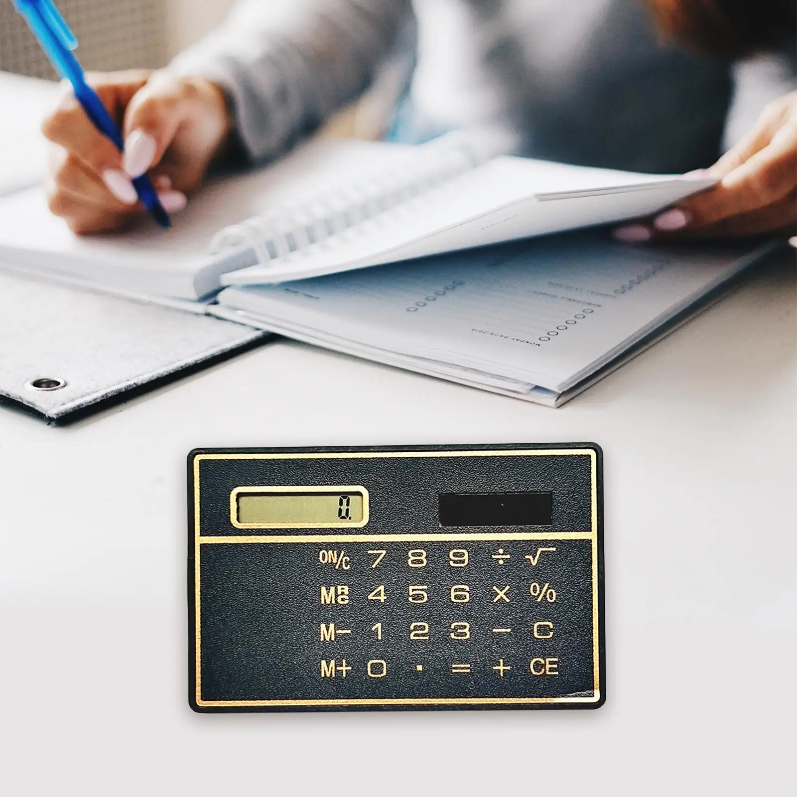 8 Digit Calculator Big Buttons Basic Calculators Solar Powered Desktop Calculator LCD Screen for Desktop Office Business