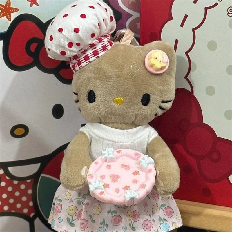 2025 Nowe Czarne Skórzane Długie Nogi Hellokitty DIY Słuchawki Deskorolka Pluszowa Lalka Brelok Ozdoby do Jeansów Zawieszka do Torby Prezent