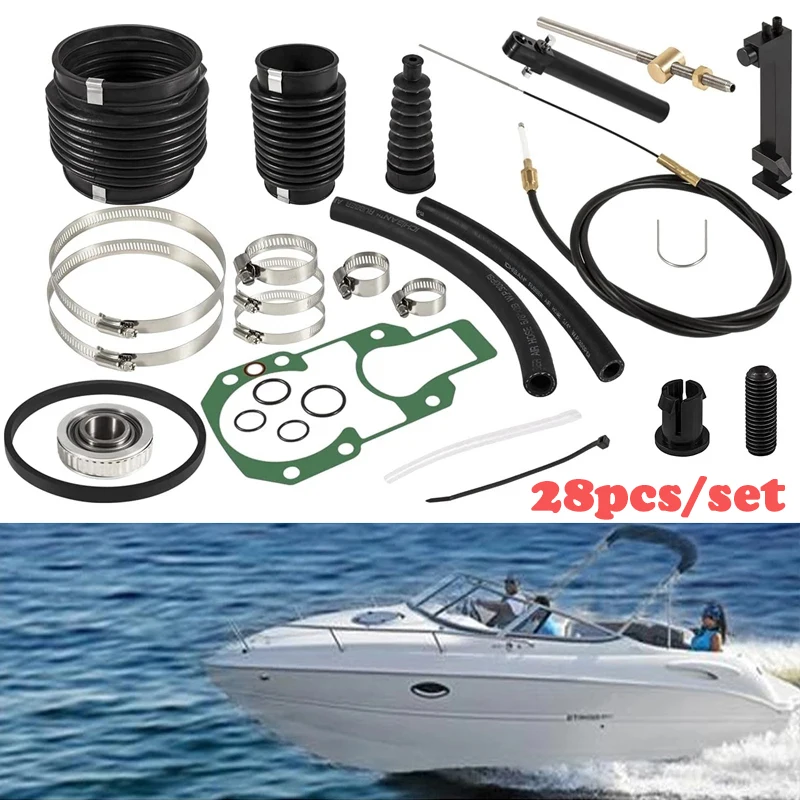 

MX 1set Bellows Transom Repair Kit for MerCruiser Alpha One Gen 2 Transom Seal Bellow Repair Reseal 30-803099T1 Boat Accessories