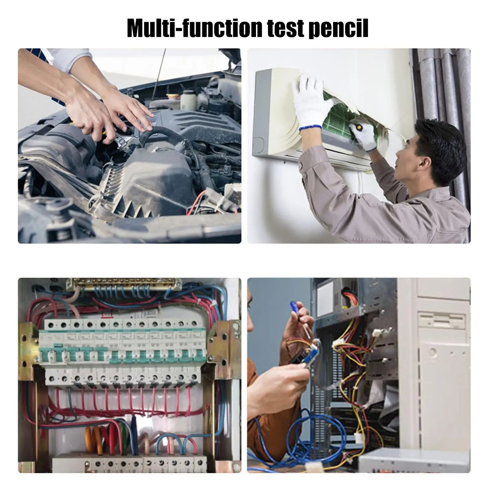 AN-G93 전압 테스트 연필 스크루 드라이버 비트 도구, 전기 기사 AC100-250V 컴팩트 디자인, 2 개