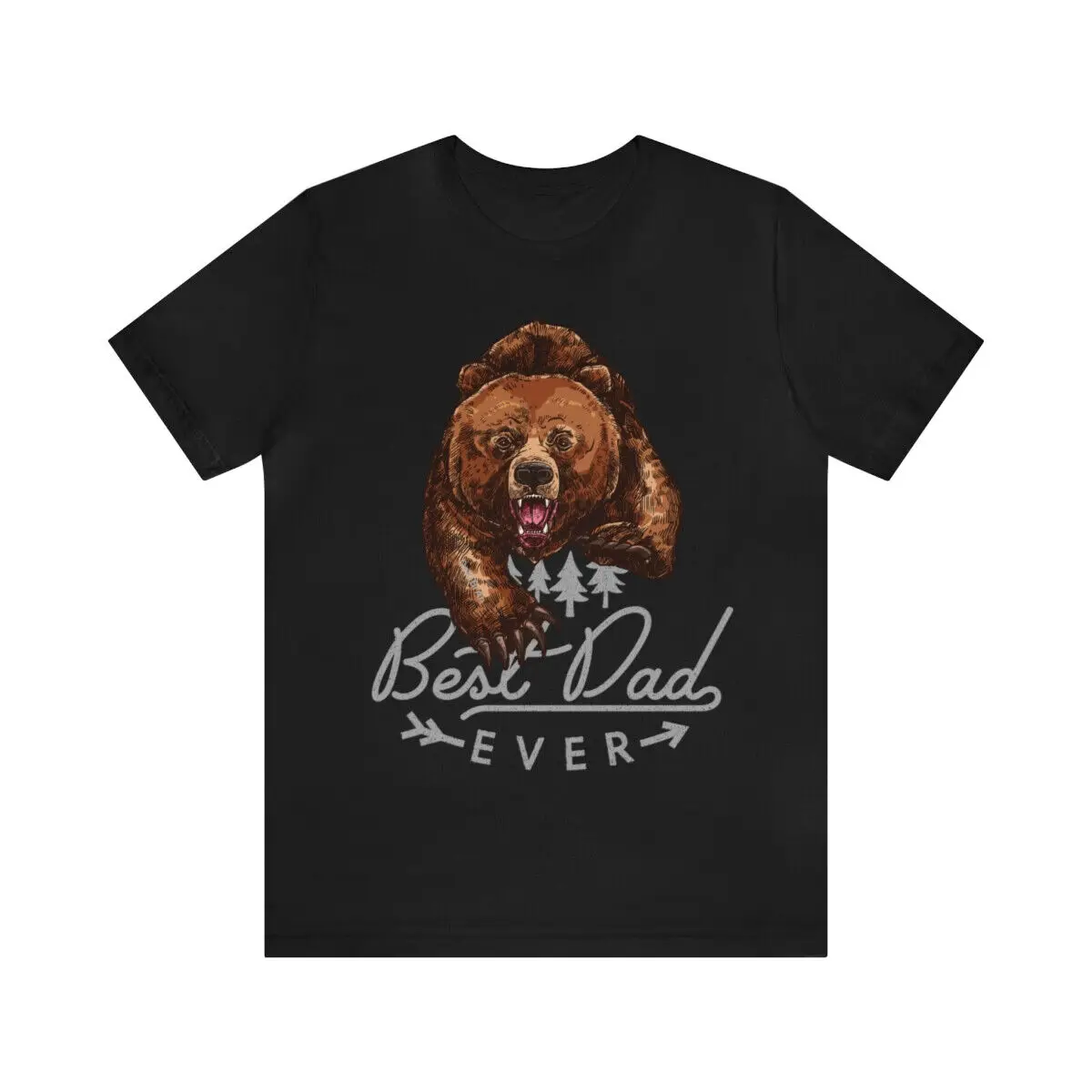 

Grizzly Best Dad Ever Father's Day Unisex Jersey Short Sleeve Graphic Tee