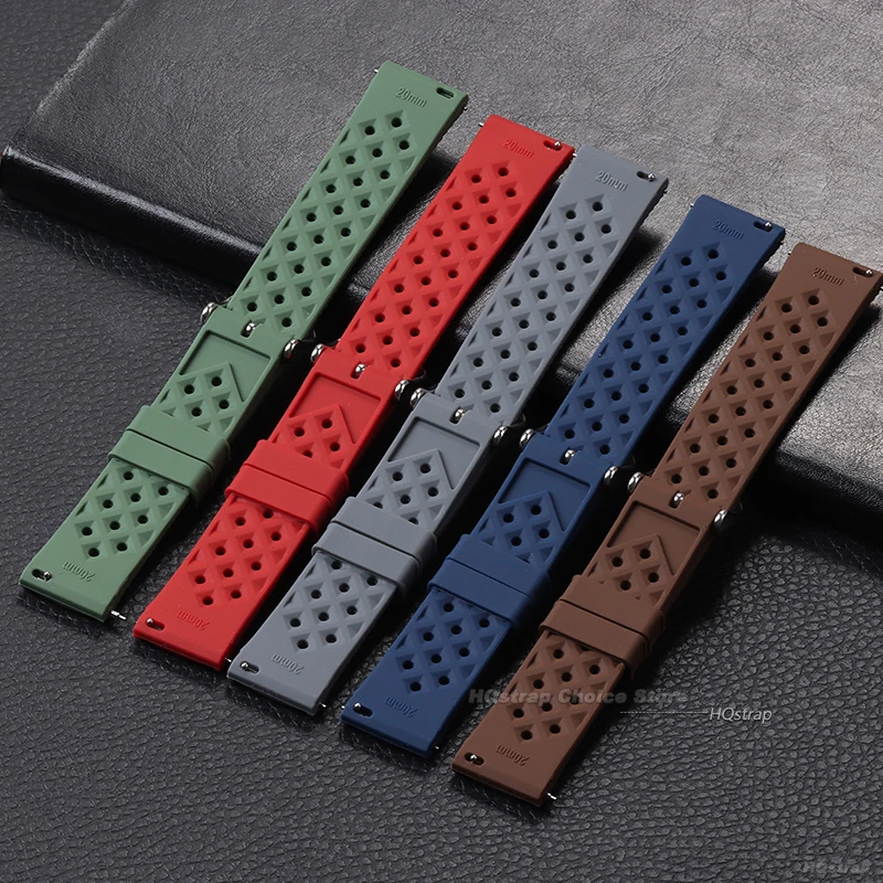 Tropic Rubber Watchband Fast Release Premium Soft Comfortable 18mm 20mm 22mm Universal Rubber Watch Strap for Oris for Seiko