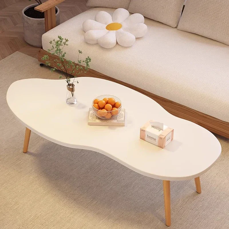 

Wooden Mobile Floor Coffee Table Round Center Couch Table Hallway White Low Articulos Para El Hogar Furniture Living Room