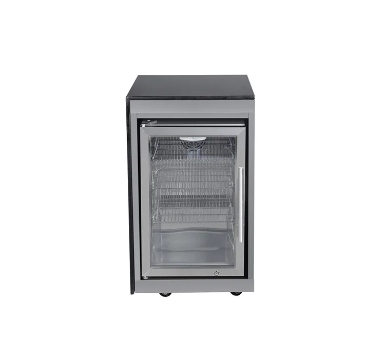 Stainless Steel Outdoor Kitchen Cabinet Fridge Modular Fridge Design Outdoor Kitchen Units