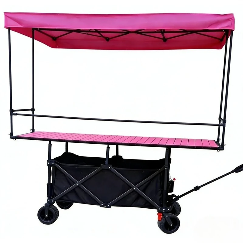 Night Market Trolley Dining Cart Camp Picnic Cart Gather and Fold
