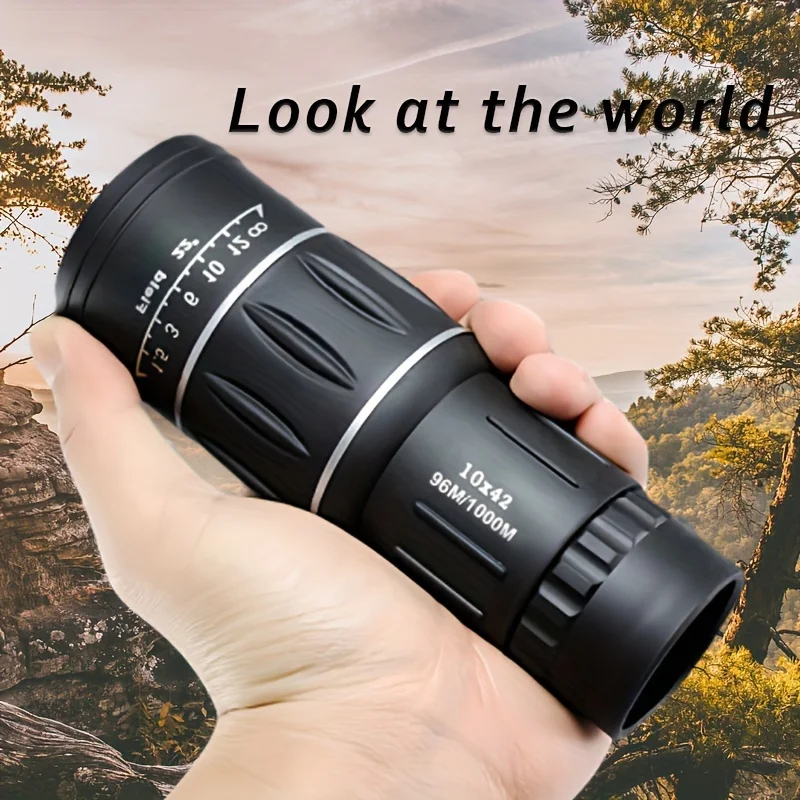 Powerful Monocular 10x42 Telescope Zoom Binoculars Long Range Night Spyglass For Outdoor Camping Bird Watching Tools