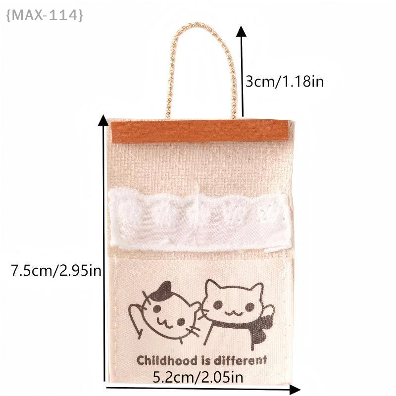 {MAX-114} حقيبة تخزين جدارية صغيرة لبيت الدمى 1/12، جيوب معلقة لتزيين المشهد الصغير ودعائم الصور