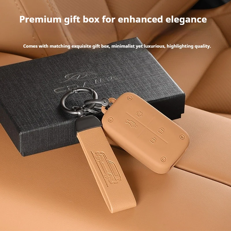 Autoschlüssel-Hülle für Chery ICAUR V27, speziell für die Originalfarbe, aus kratzfestem Silikon, schützt den Schlüssel vor Stößen und Schäden. – Detail 4