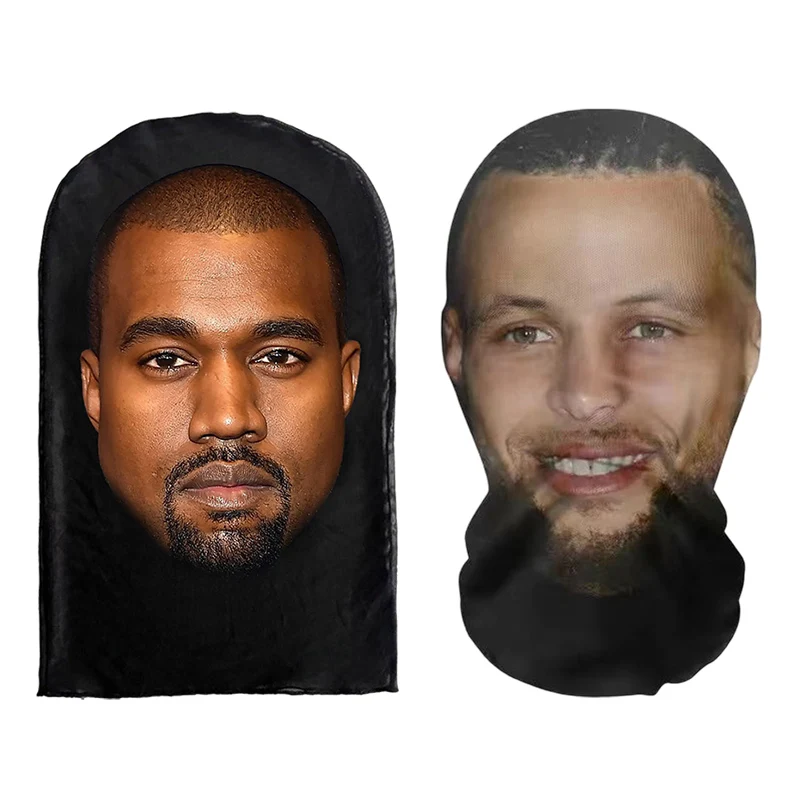 ثلاثية الأبعاد ميسي فول سلس قناع واقعية الوجه هالوين مضحك الوجه وشاح الرأس الشخص الشهير تأثيري قناع حفلة الدعامة الوجه أغطية الرأس #4