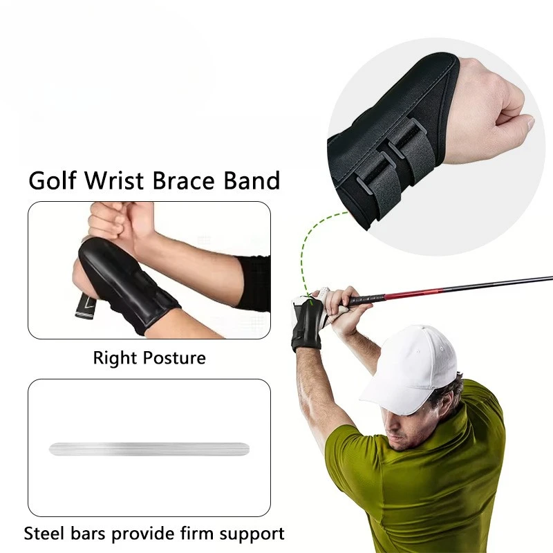 

Adjustable Golf Swing Wrist Fixator Beginner Golf Posture Strap Durable Portable Swing Corrector Professional Sports Accessories