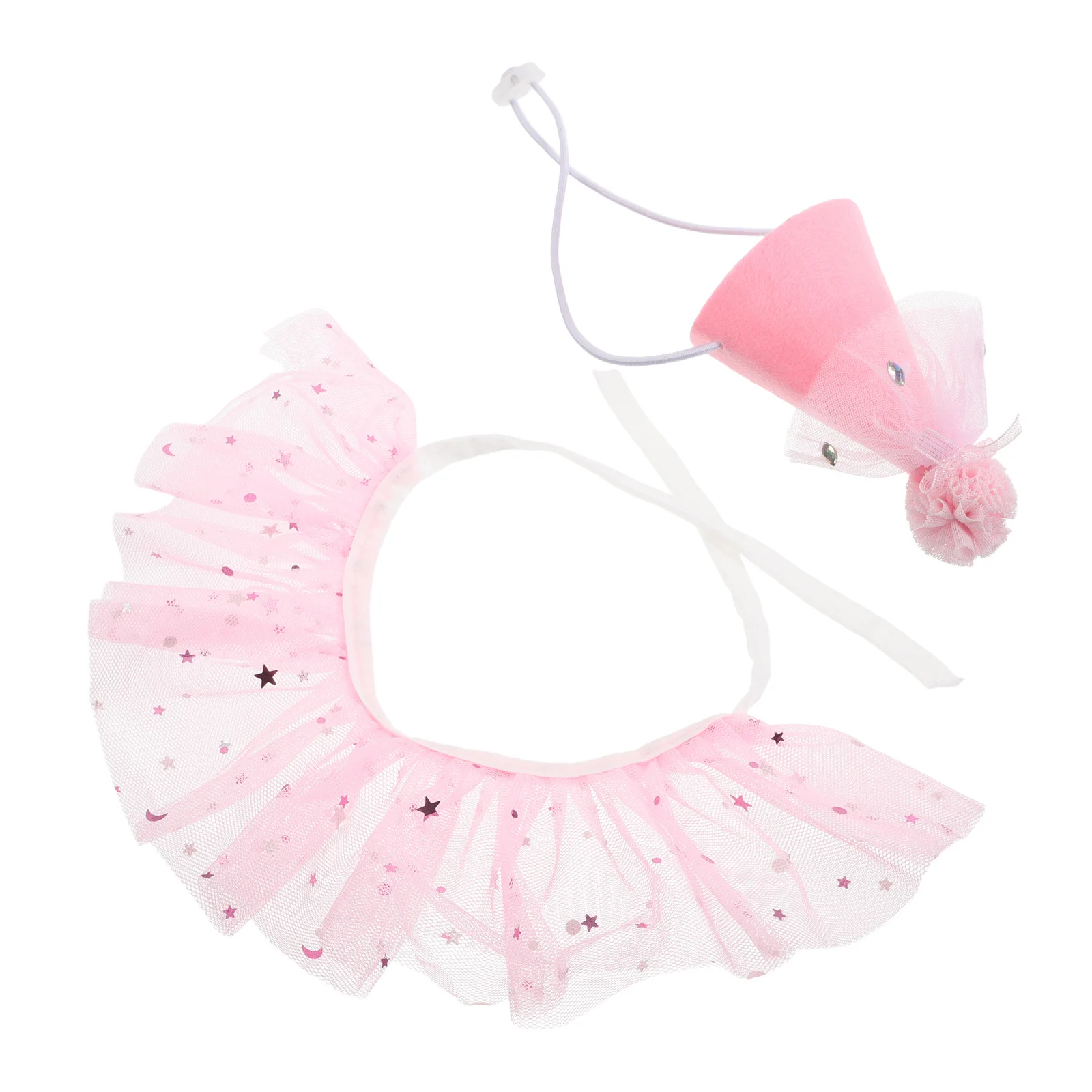 1 مجموعة الحيوانات الأليفة عيد ميلاد التبعي القط الكلب الأميرة زي بريق الترتر مريلة الدانتيل توتو حجر الراين ورأى قبعة الزي الطرف صور الدعائم #6