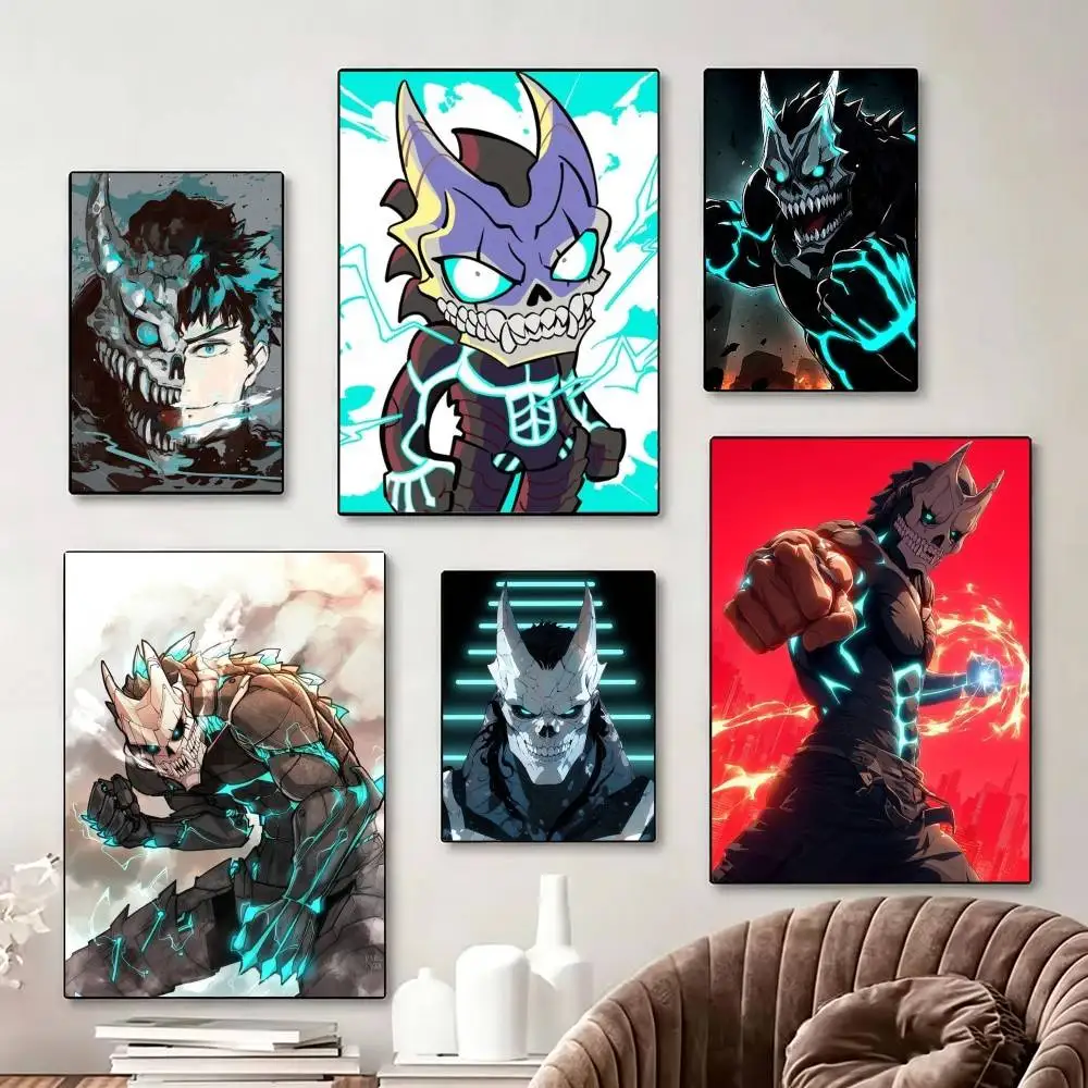 

K-Kaiju No-8 Poster Perfect Space Sticker Self Adhesive for Office Home Theater Wall Art Decor Fancy Gift