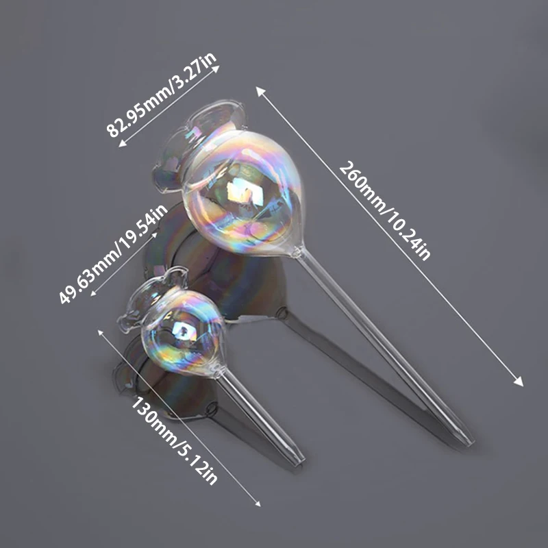 Dispositivo De Rega Flor Automático, Planta Waterer, Globos De Rega Auto, Forma De Flor, Mão Soprado, ClearPlastic, Lâmpadas Do Aqua, 1Pc