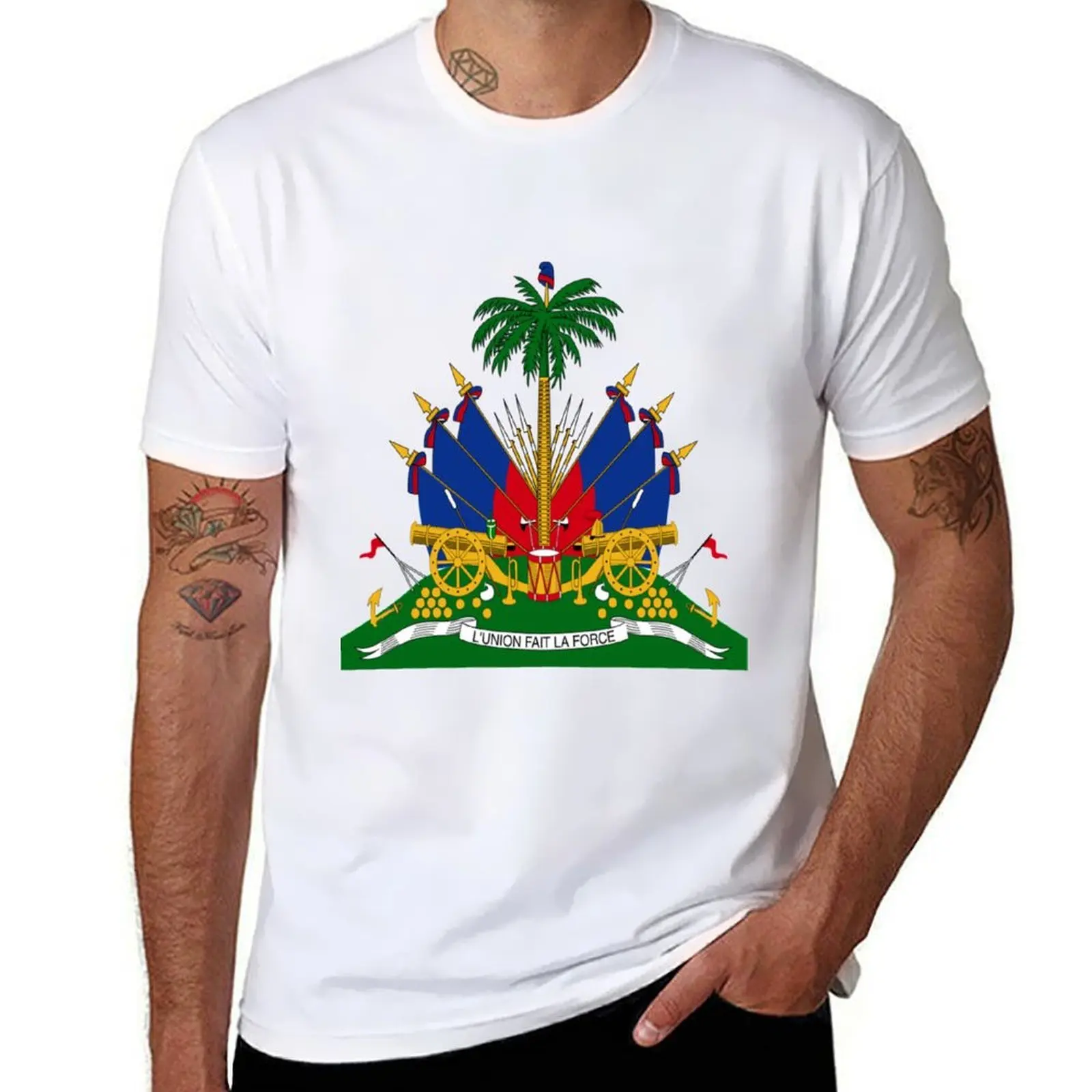 

Haitian flag T-Shirt man t shirt luxury cotton t shirt man T-Shirt