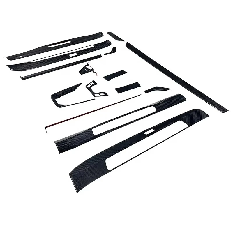 

992 Dry Carbon Fiber Interior Parts for 992 911 Carbon Fiber Dashboard +Door Handle Cover for All New 911 2018+