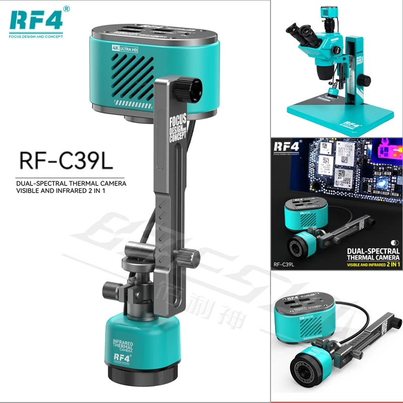 

RF-C39L Dual Spectral Thermal Imager 4k Camera No Computer Or Phone Required Captures Both Visible And Infrared Thermal Images