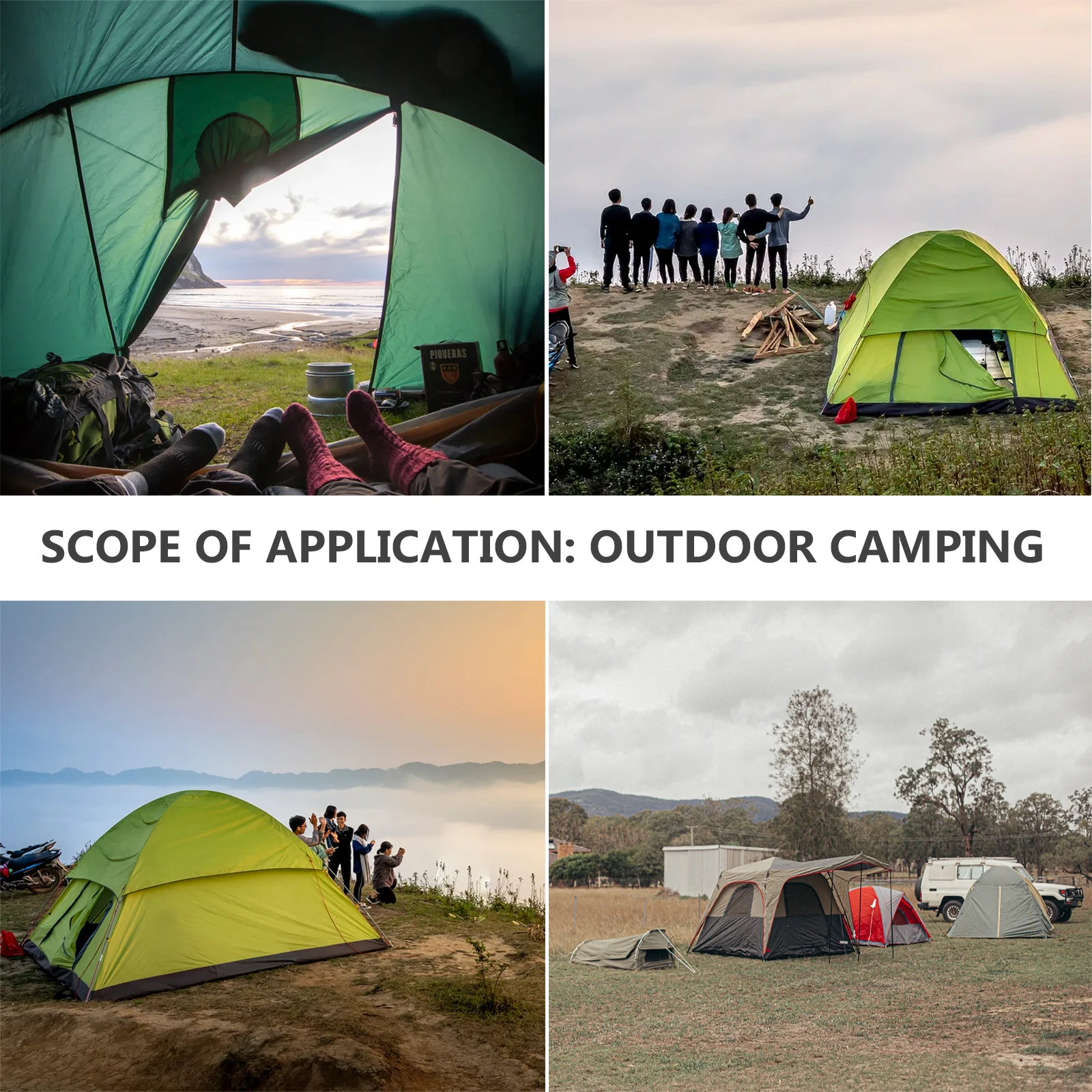 

20 Sets Tent Clips Shade Sail Tarp Heavy Duty Secure Clamp Camping Hardware Kits Windproof Teeth Shaped Waterproof Durable