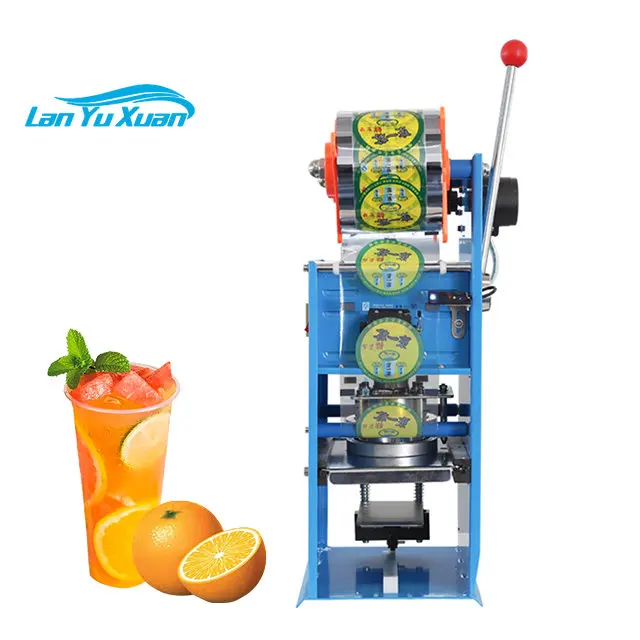 HL-95B HUALIAN Automatic Fruit Juice Filling and Capping Machine Sealing Machine/ Sealer Machine Plastic Bottles for Milk Cup