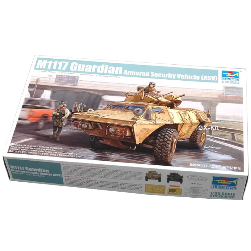 

Trumpeter 01541 1/35 США M1117 защитный бронированный автомобиль Военная игрушка подарок пластиковая сборка набор для моделирования